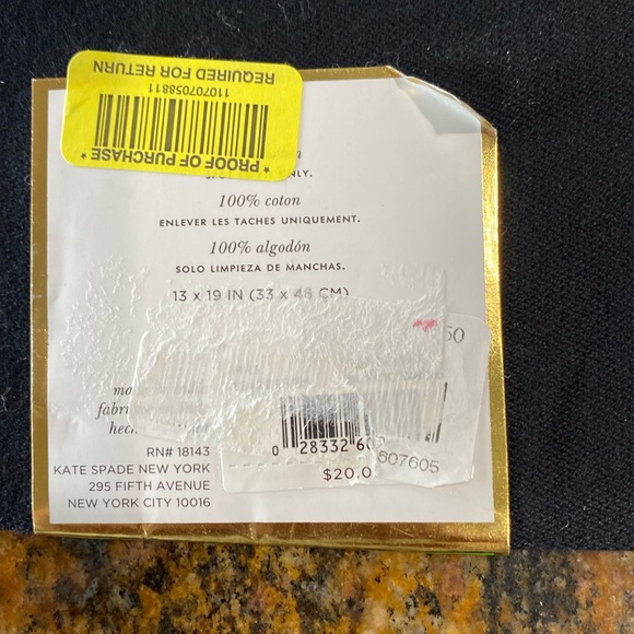 Kate Spade NWT Mrs. Placemat. - Picture 2 of 2